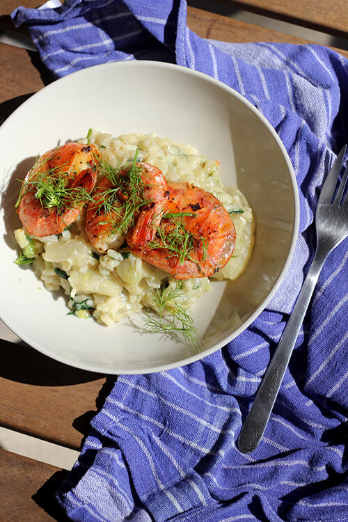 Fennel Risotto with Shrimp - Easy Recipe | we must be dreamers